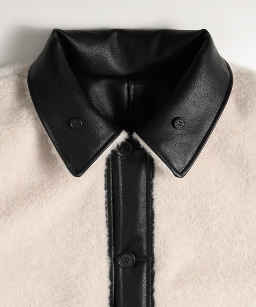 MUHET（ミュエータ） ブルゾン アウター reversible synthetic leather