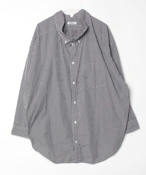 BALENCIAGA（バレンシアガ） チェック柄長袖シャツ 34 ブラック メンズ