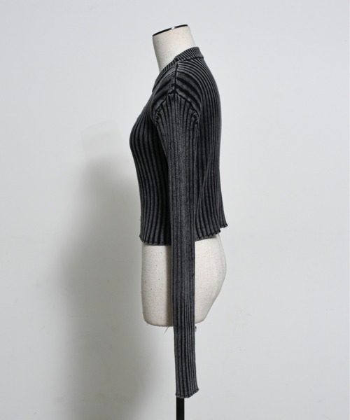 「REFLEM」 長袖ニット FREE ブラック レディース_画像9