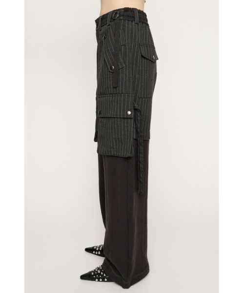 SLY（スライ） カーゴパンツ 「2026SS新作」KNIT DOCKING CARGO PT