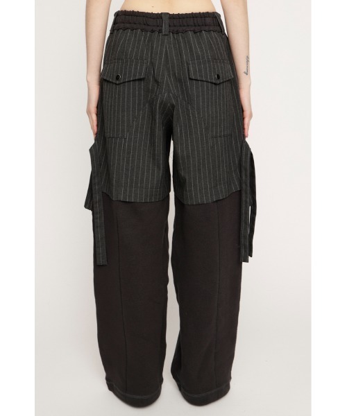 SLY（スライ） カーゴパンツ 「2026SS新作」KNIT DOCKING CARGO PT