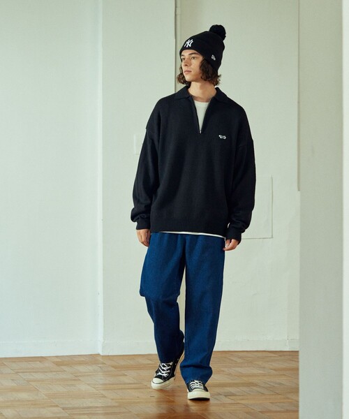 「TOWNCRAFT」 長袖ニット MEDIUM グリーン メンズ_画像2