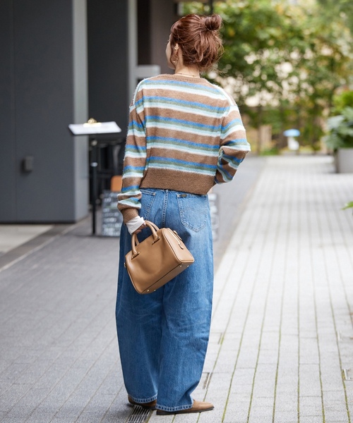 「B.C STOCK」 長袖ニット FREE ブラウン レディース_画像5