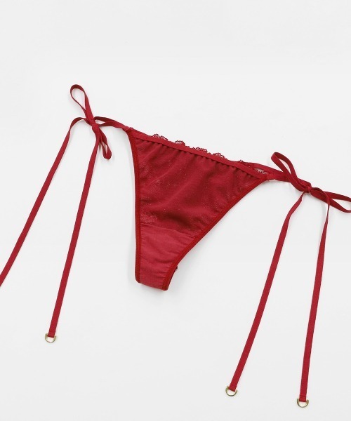 仮専用モデル掲載【ANNEBRA Velvet2 セットアップ 】アンブラソング ANNEBRA（アンブラ） ショーツ Velvet サイドリボンレースソング