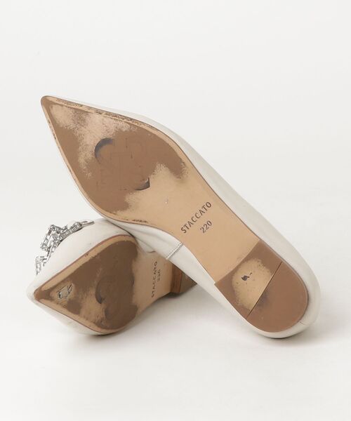 「STACCATO」 フラットパンプス 22cm ベージュ レディース_画像3