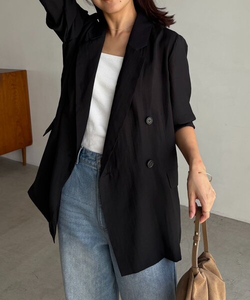 人気完売色　カプリシューレマージュ　ブラウン テーラードジャケット 早い者勝ち 人気完売色 カプリシューレマージュ ブラウン テーラードジャケット