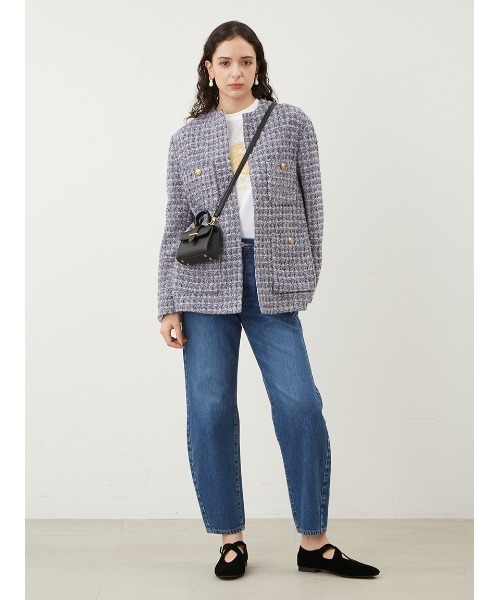 Mila Owen（ミラオーウェン） ツイードジャケット 0 ベージュ