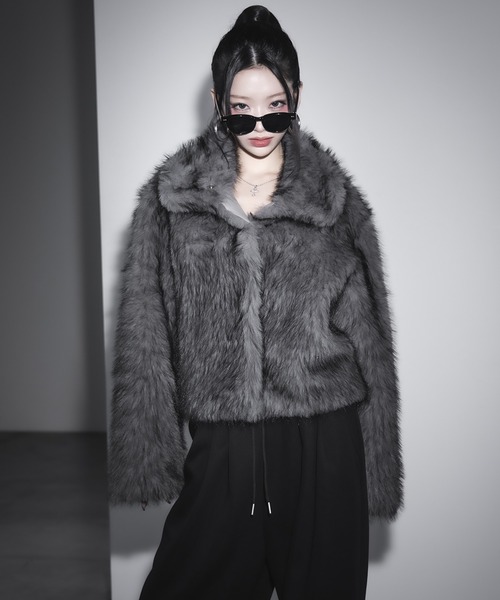 me+em select（ミームセレクト） ジャケット FREE グレー レディース