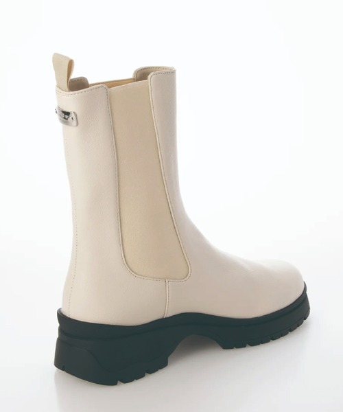 「Lucida」 ショートブーツ 38 アイボリー レディース_画像3