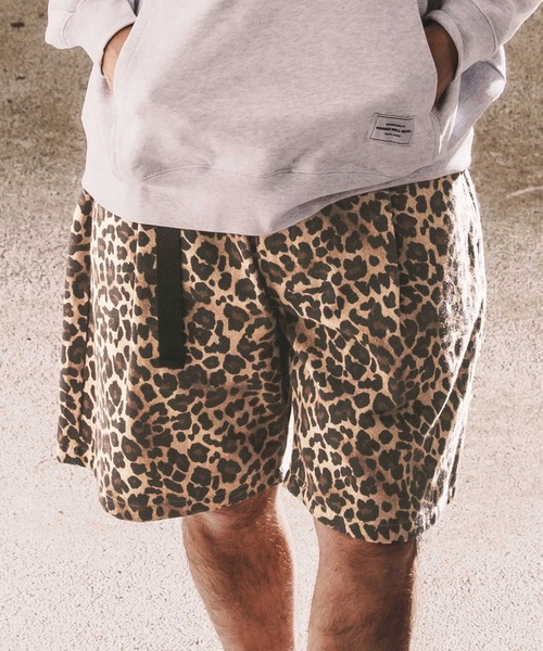 WONDER WALL MOTEL ワイドパンツ パンツ mp14450-REOPARD SHORTS
