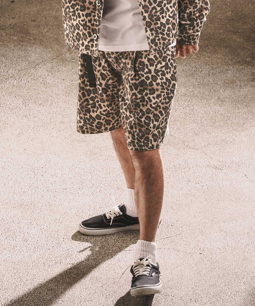 WONDER WALL MOTEL ワイドパンツ パンツ mp14450-REOPARD SHORTS