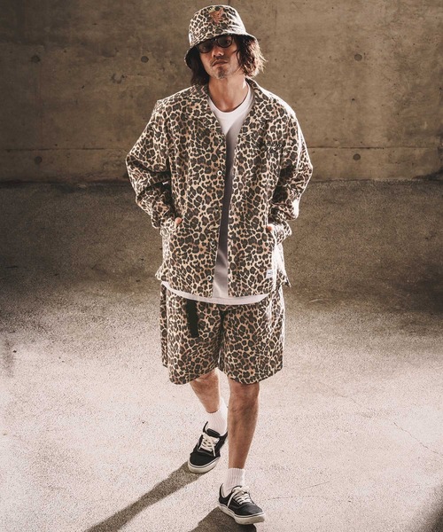 WONDER WALL MOTEL ワイドパンツ パンツ mp14450-REOPARD SHORTS