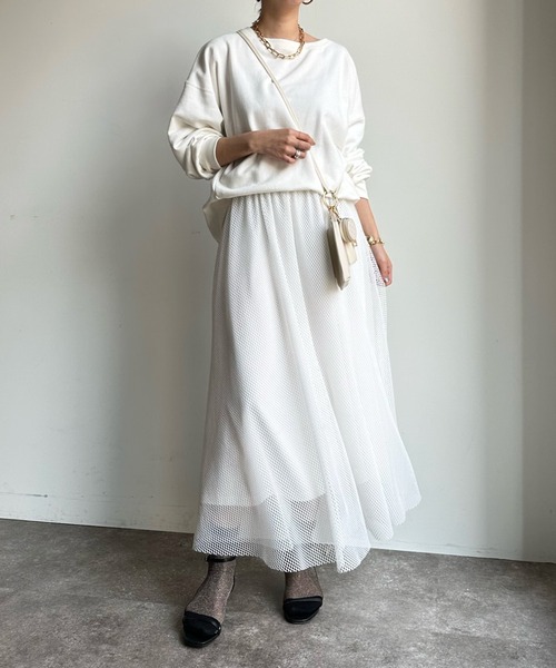 「DouDou」 スウェットカットソー FREE ネイビー レディース_画像8