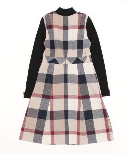 BLUE LABEL CRESTBRIDGE ツイード ワンピース 38 BLUE LABEL CRESTBRIDGE（ブルーレーベルクレストブリッジ