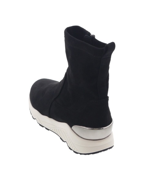 「JELLY BEANS」 ショートブーツ L ブラック レディースの画像5