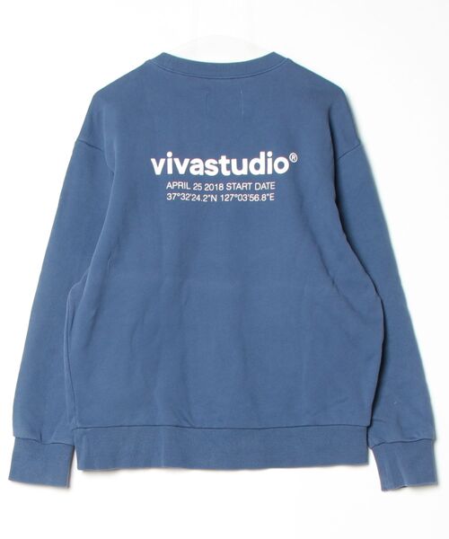 vivastudio スウェット VIVASTUDIO] 22AW 新商品 DEPP CREWNECK☆韓国の人気 (vivastudio
