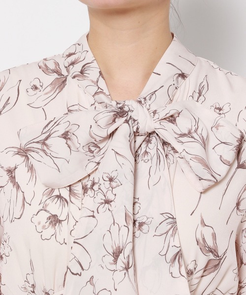 「mysty woman」 長袖ワンピース FREE アイボリー レディース_画像3