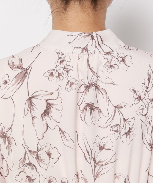 「mysty woman」 長袖ワンピース FREE アイボリー レディース_画像4