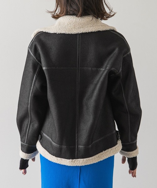 「rectangle」 ブルゾン FREE ブラック レディース_画像6