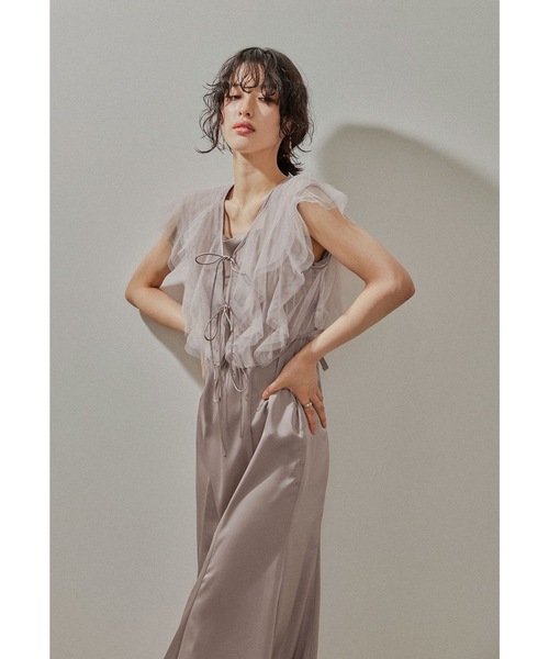 「niana」 ノースリーブワンピース M ネイビー レディース_1