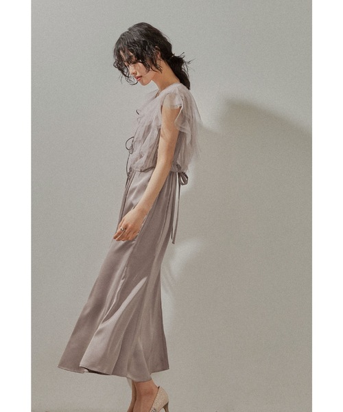 「niana」 ノースリーブワンピース M ネイビー レディース_4