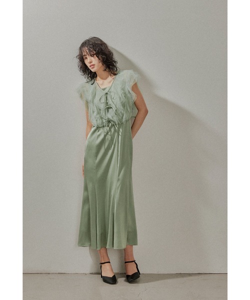 「niana」 ノースリーブワンピース M ネイビー レディース_8
