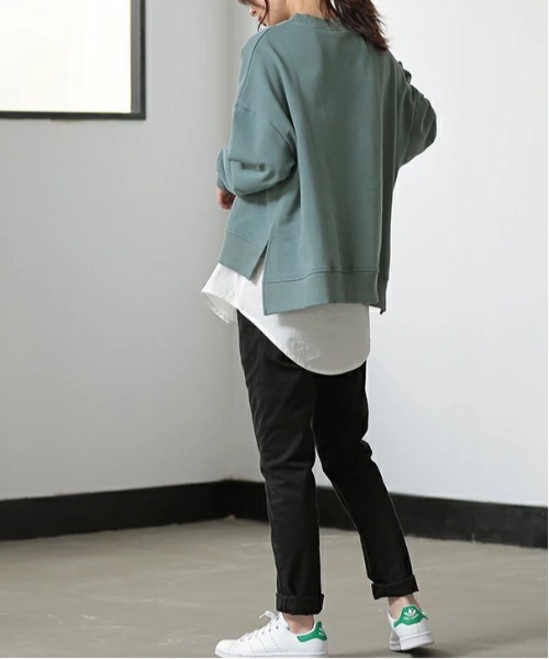 「and it_」 スウェットカットソー M-L スモークピンク レディース_画像2