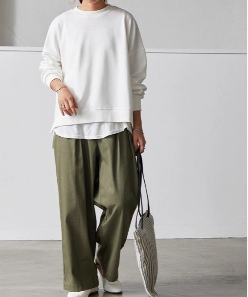 「and it_」 スウェットカットソー M-L スモークピンク レディース_画像3