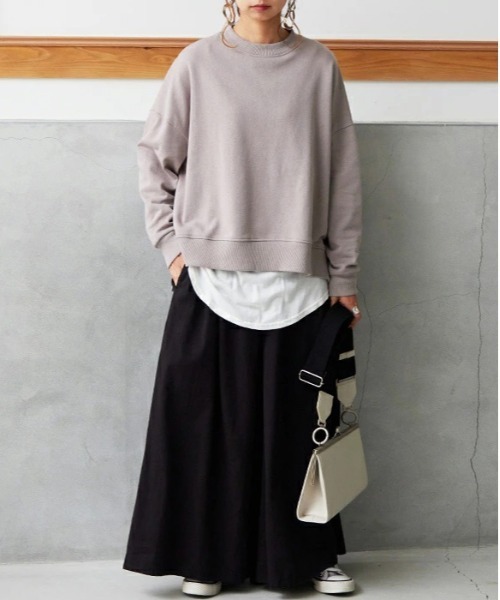 「and it_」 スウェットカットソー M-L スモークピンク レディース_画像8