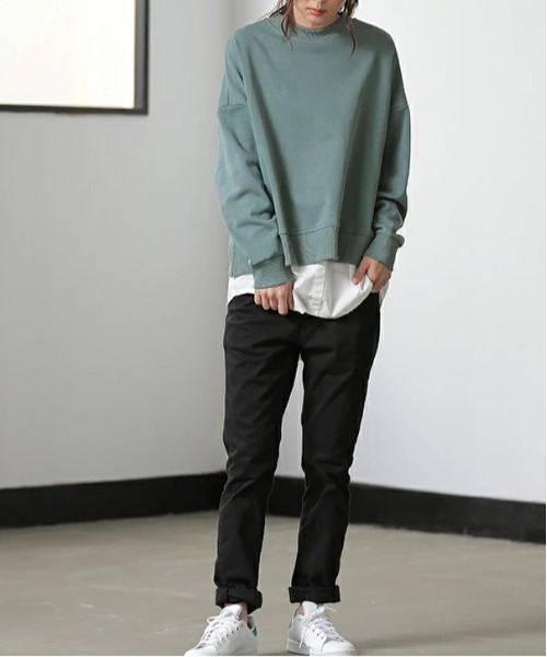 「and it_」 スウェットカットソー M-L スモークピンク レディース_画像9