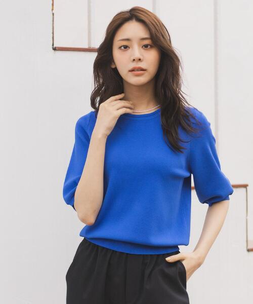 春夏用セータータグ付き grove（グローブ） ニット セーター 新色入荷！「貴島明日香さん着用