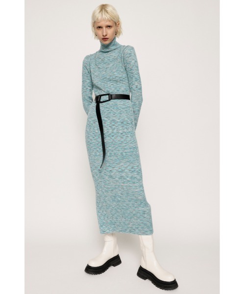 「SLY」 ニットワンピース FREE パープル レディース_画像2