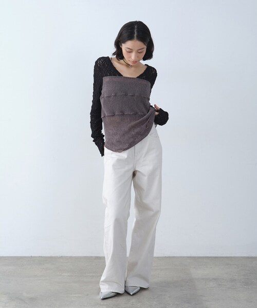 CODE A tシャツ 「Re」sensual lace sheer top レディース : ZOZOTOWN 