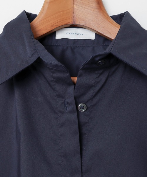 「evernavy」 長袖シャツ M サックスブルー レディース_画像7