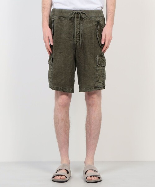 ハーフパンツ パンツ テクスチャードリネン ショートパンツ MTXL4313 メンズの画像