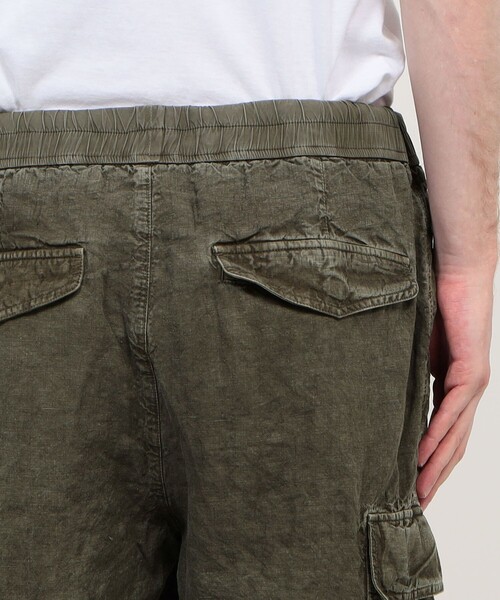 ハーフパンツ パンツ テクスチャードリネン ショートパンツ MTXL4313 メンズの画像