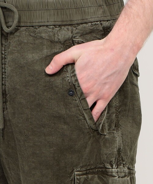 ハーフパンツ パンツ テクスチャードリネン ショートパンツ MTXL4313 メンズの画像