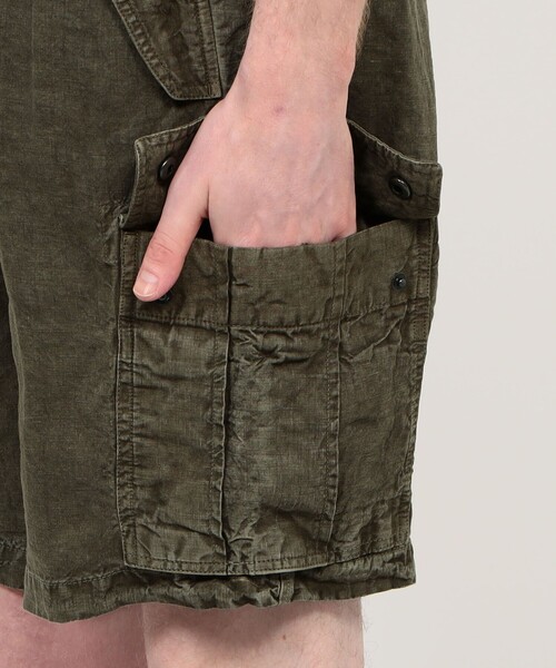 ハーフパンツ パンツ テクスチャードリネン ショートパンツ MTXL4313 メンズの画像