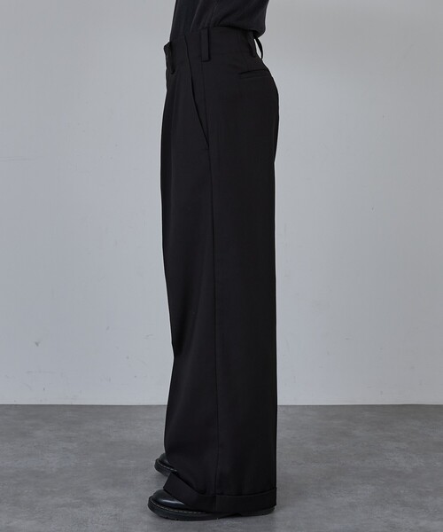 「AH ABAHOUSE」 スラックス 44 ブルー系その他 メンズ_画像3