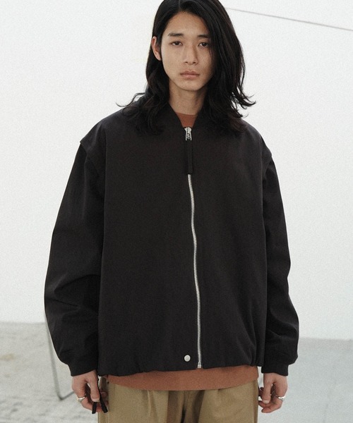 WYM LIDNM　ウィムリドム　ブルゾン ブラック　XSサイズ WYM LIDNM ブルゾン アウター FAUX SUEDE ZIP BLOUSON メンズ