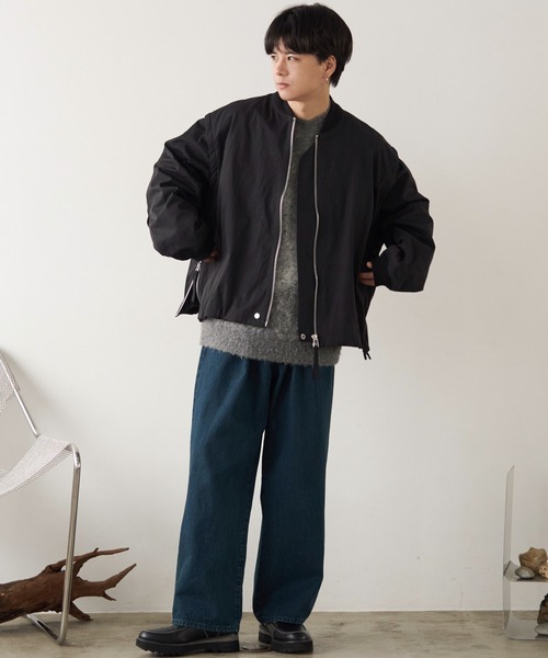 WYM LIDNM　ウィムリドム　ブルゾン ブラック　XSサイズ WYM LIDNM 「WYM LIDNM」 ブルゾン M ブラック メンズ : ZOZOTOWN