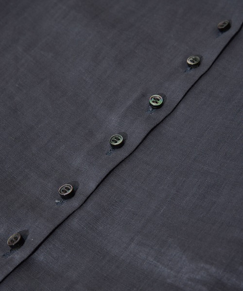 ブラウス シャツ リネンスキッパーギャザーブラウス / GENTLE LINEN 新色追加 レディースの画像