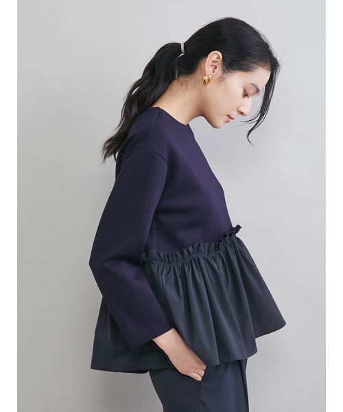 mila Owen VERY掲載　ブラウス　パンツ　セットアップ　紺 Mila Owen - mila Owen VERY掲載 ブラウス パンツ セットアップ 紺の