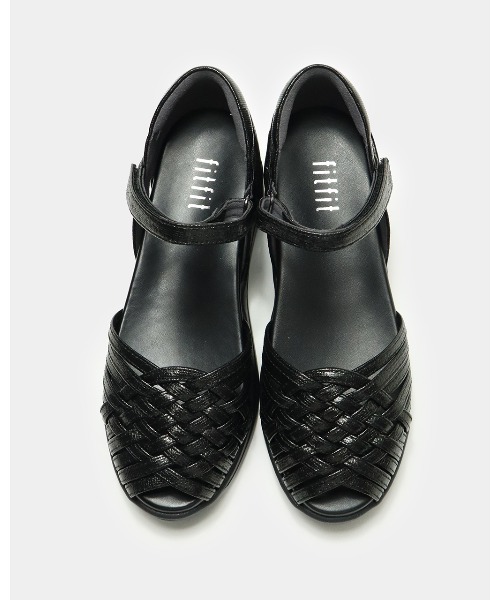 fitfit（フィットフィット） 厚底 サンダル ヒールカバーメッシュLITE