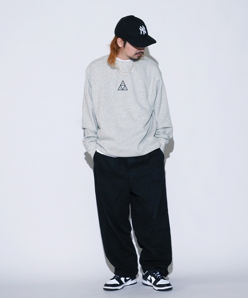 「HUF」 スウェットカットソー X-LARGE ブラック メンズの画像