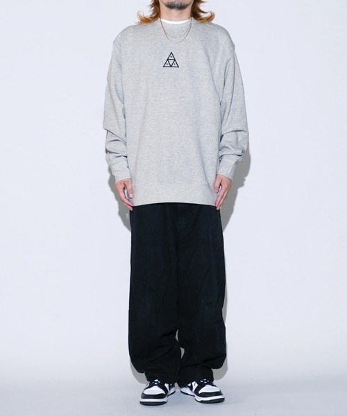 「HUF」 スウェットカットソー X-LARGE ブラック メンズの画像