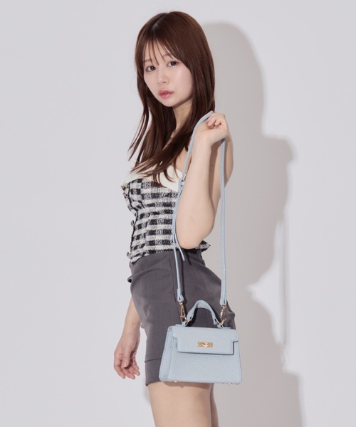 KHAKIPOINT 未使用 Antique Tweed Top ベアトップ ALLuRing ChaRm チューブトップ ベアトップ Tweed-style Block Check