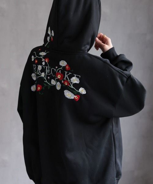 「CREARE -LINO-」 プルオーバーパーカー LARGE チャコールグレー レディース_画像5