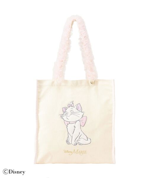 【新品未使用タグ付き】アリーム ディズニー マリーちゃんフリル付きトートバッグ Disney（ディズニー） トートバッグ Disney Marie/フリルハンドル