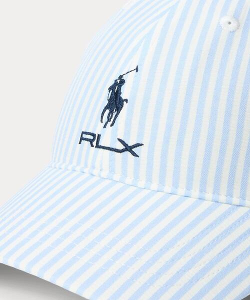 RLX キャップ 帽子 レディース ロゴ シアサッカー ボール キャップ